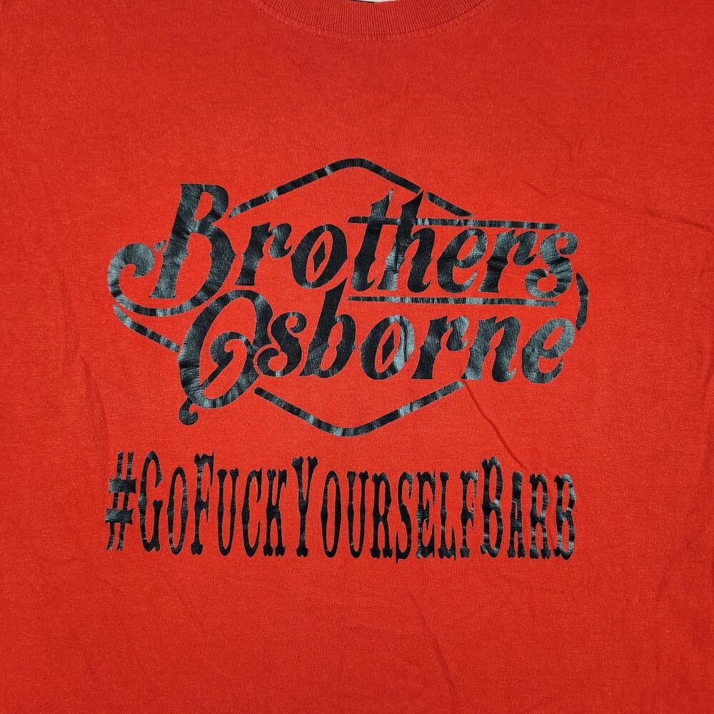 Brothers Osborne Shirt Mens XL Red #GoF*ckYourselfBarb Graphic Funny Country